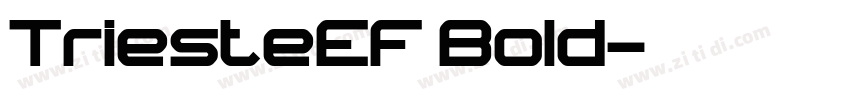 TriesteEF Bold字体转换